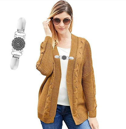 3 Styles Vintage Shirts Dresses Shawl Clips for Women Girls Retro Cardigan Collar Clips Brooch for Clothing - style: Style 3