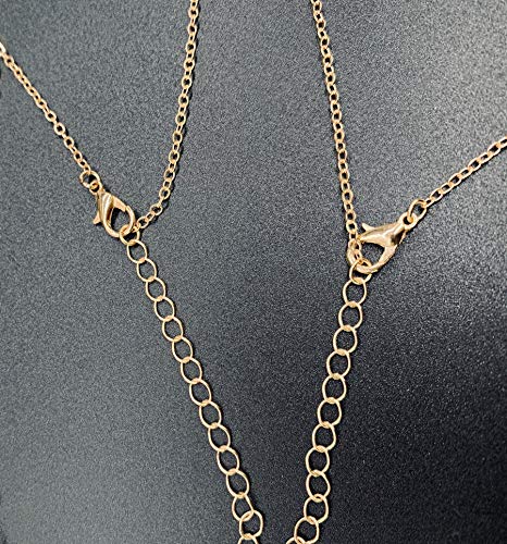 4-8Pcs Sexy Body Chain Belly Waist Chain Necklace Summer Beach Bikini Bra Body Jewelry for Women Gold Tone - style: A2:8pcs, Gold Tone