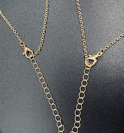 4-8Pcs Sexy Body Chain Belly Waist Chain Necklace Summer Beach Bikini Bra Body Jewelry for Women Gold Tone - style: A2:8pcs, Gold Tone