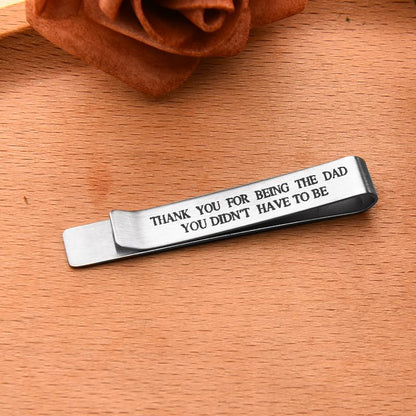 Wedding Gift for Men Wedding Tie Clip for Men - style: steo father