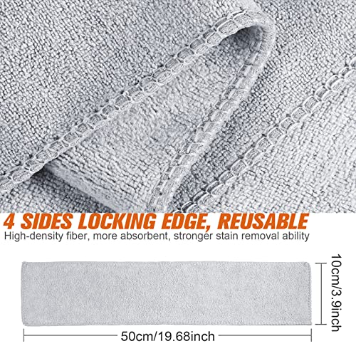 10 Pcs Shine Shoes Cloth Kit Polish Dauber Applicators Cleaning Leather Shoes Boots Microfiber Care Cloths Suede Cleaner - color: Gray