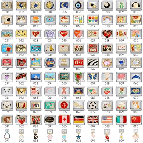 Italian Bracelet Charms,Compatible for 9mm Italian Charm Bracelets for Women,Men,Dangle,Pendant,Beautiful Lips,Kiss,Sexy,Love .ICG210