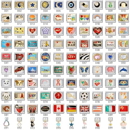 Italian Bracelet Charms,Compatible for 9mm Italian Charm Bracelets for Women,Men,Dangle,Pendant,Beautiful Lips,Kiss,Sexy,Love .ICG210