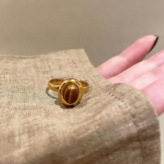 1PCS Adjustable Open Ring Stackable Thin Band Statement Ring Assorted Shape Minimalist Dainty Finger Rings - color: Gold, style: #4