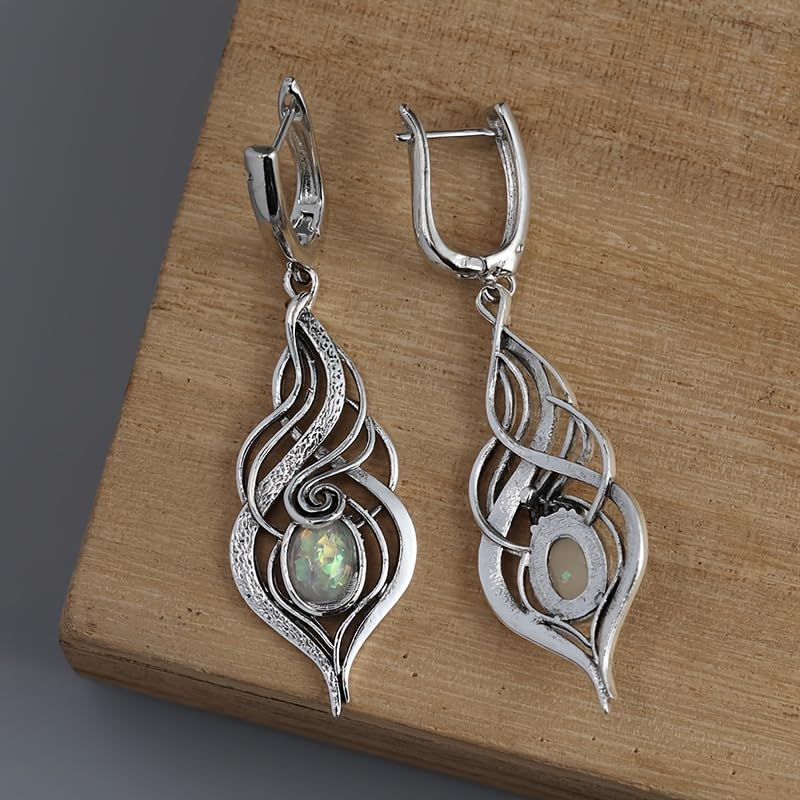 Retro Exaggerated Drop Earrings Personality Vintage Carved Dangle Earrings Daily Accessories Party Valentine's Day Jewelry Gifts for Women - style: Retro Style 10