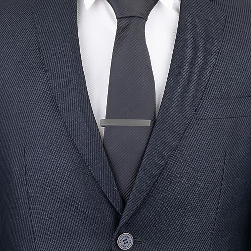 GWD Cufflinks and Tie Clip Set Personalized Cuff Links Business Wedding - style: Black Cufflinks+Tie clip