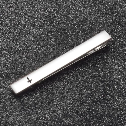 Unique Cross Tie Clips For Men Silver Black Gold Religious Christian Tie Clips For Men's Tie Accessories - style: silver tie clip cross