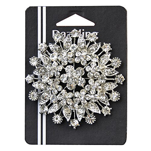 Belagio Enterprises 2 1/2-Inch Rhinestone Brooch | BW-171-182 - size: 2-1/2-Inch, style: BW-143
