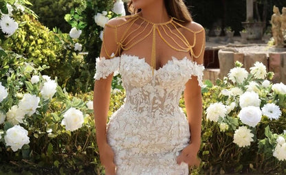 Gold Body Chain Shoulder Chain Punk Layered Arm Chain Tasssel Shoulder Necklace Party Nightclub Bridal Wedding Body Jewelry