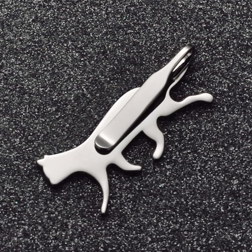 Christmas Tie Clips for Men 14k Gold Plated Silver Tie Pins with Cute Animal Deer/Lion/Dog/Cat Tie Bars Necktie Suit Tie Accessories Jewelry - style: Black Cat Tie Clip