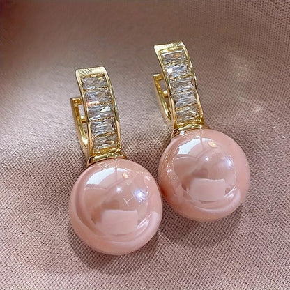 Retro Pearl Stud Drop Earrings Elegant Faux Pearl Stud Earrings For Women Exquisite Wedding Engagement Jewelry Gifts - style: Style 16