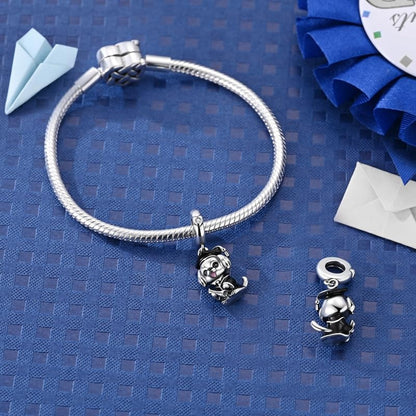 925 Sterling Silver Charms for Bracelets and Necklaces Beads Jewelry Charms for Women - color: Puppy Graduate Charm