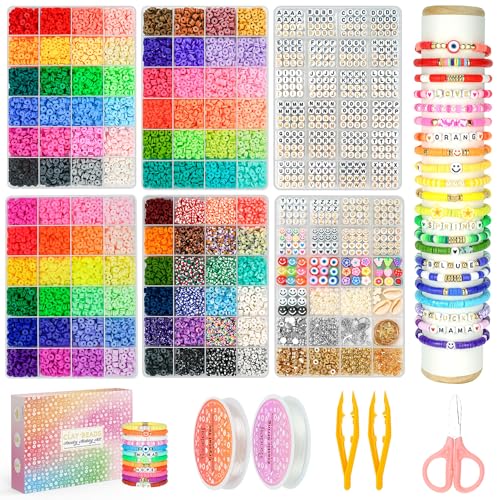 Friendship Bracelet Making Kit 96 Colors, 900pcs Letter Beads, 100pcs Number Bead, Gold Silver Spacer Charms for Concert Bracelets Jewelry Craft | 900pcs Letter Beads, 100pcs Number Bead, Gold Silver Spacer Charms for Concert Bracelets Jewelry Craft - col