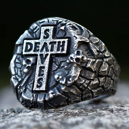2023 Skull Ring Cool Evil Death Punk Rock Stainless Steel Rings Aly Style Jewelry - style: R1040
