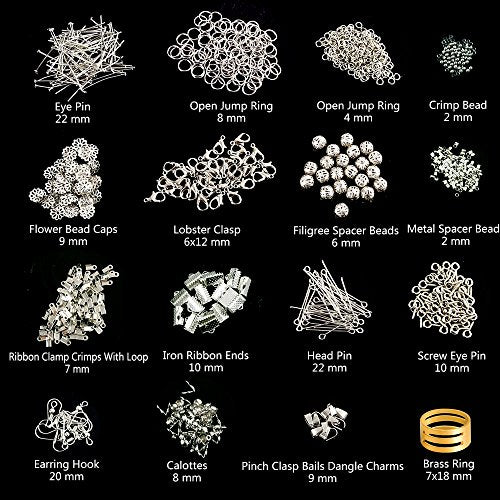 Kuuqa Jewelry Making Kit Jewelry Findings Starter Kit Jewelry Beading Making and Repair Tools Kit