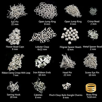 Kuuqa Jewelry Making Kit Jewelry Findings Starter Kit Jewelry Beading Making and Repair Tools Kit