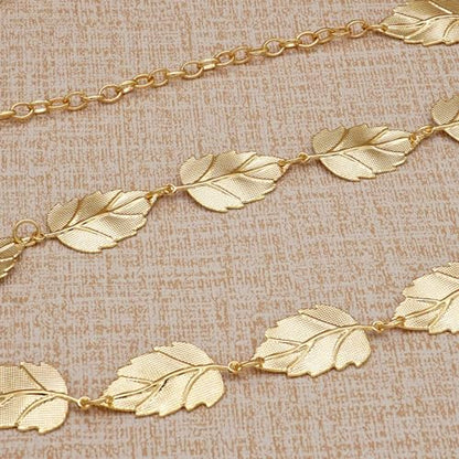 Metal Waist Chain Body Jewelry Link Belt for Women Girls - color: Gold 2, size: S: 35.4 in (90 cm)