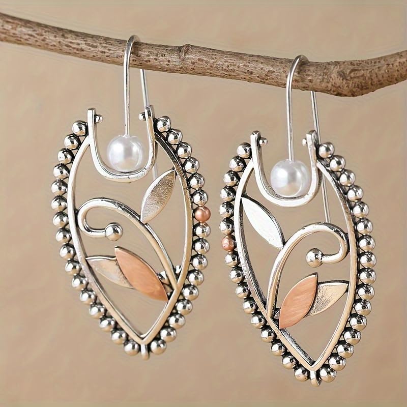 Retro Exaggerated Drop Earrings Personality Vintage Carved Dangle Earrings Daily Accessories Party Valentine's Day Jewelry Gifts for Women - style: Retro Style 16