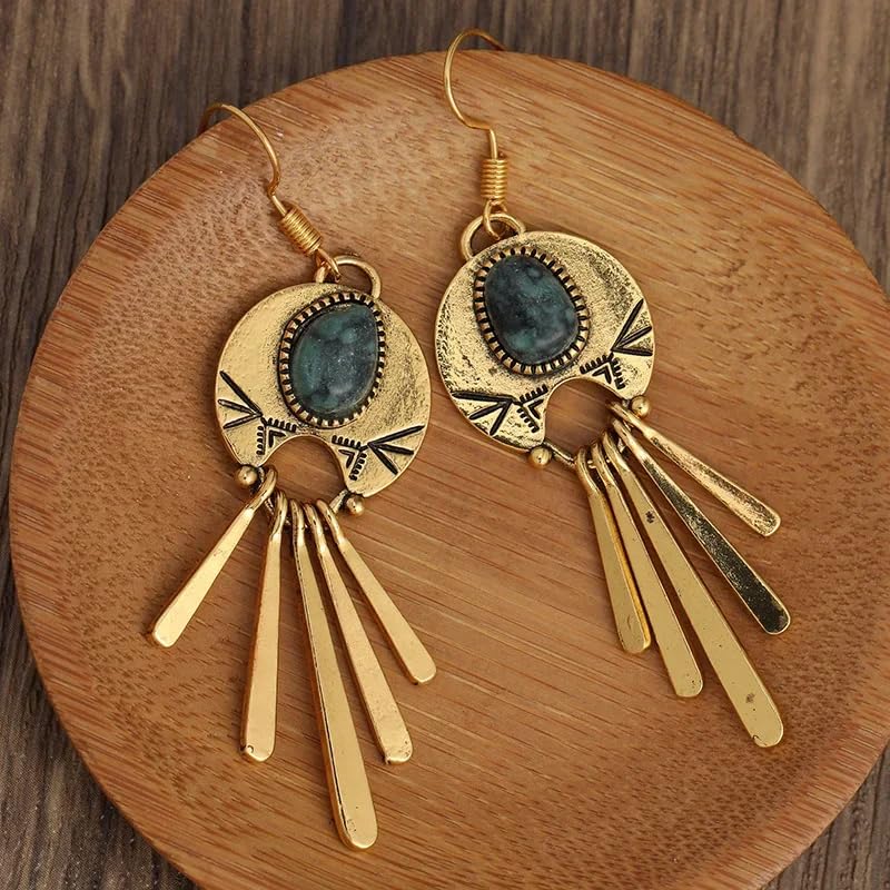 Retro Exaggerated Drop Earrings Personality Vintage Carved Dangle Earrings Daily Accessories Party Valentine's Day Jewelry Gifts for Women - style: Retro Style 11