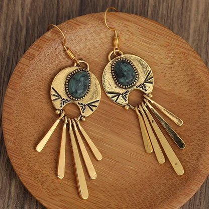 Retro Exaggerated Drop Earrings Personality Vintage Carved Dangle Earrings Daily Accessories Party Valentine's Day Jewelry Gifts for Women - style: Retro Style 11