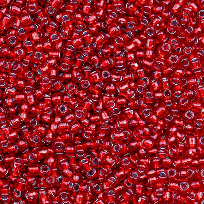 2000pcs Glass Seed Beads Bulk, 4mm 6/0 Mini Pony Spacer Small Individual Color Seed Beads for DIY Bracelet Necklaces Wrist Jewelry Making, Frosted Silver Red - color: Frosted Silver Red
