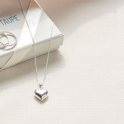 925 Sterling Silver Heart Pendant Necklace for Women and Girls - everyday wear gifts for her