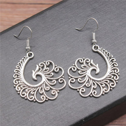 Retro Exaggerated Drop Earrings Personality Vintage Carved Dangle Earrings Daily Accessories Party Valentine's Day Jewelry Gifts for Women - style: Retro Style 15