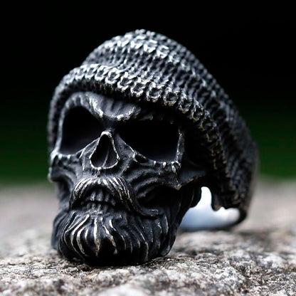 2023 Skull Ring Cool Evil Death Punk Rock Stainless Steel Rings Aly Style Jewelry - style: R937