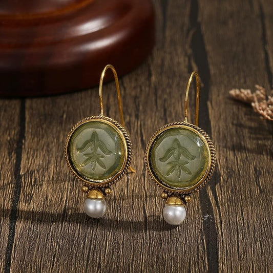 Retro Exaggerated Drop Earrings Personality Vintage Carved Dangle Earrings Daily Accessories Party Valentine's Day Jewelry Gifts for Women - style: Retro Style 5