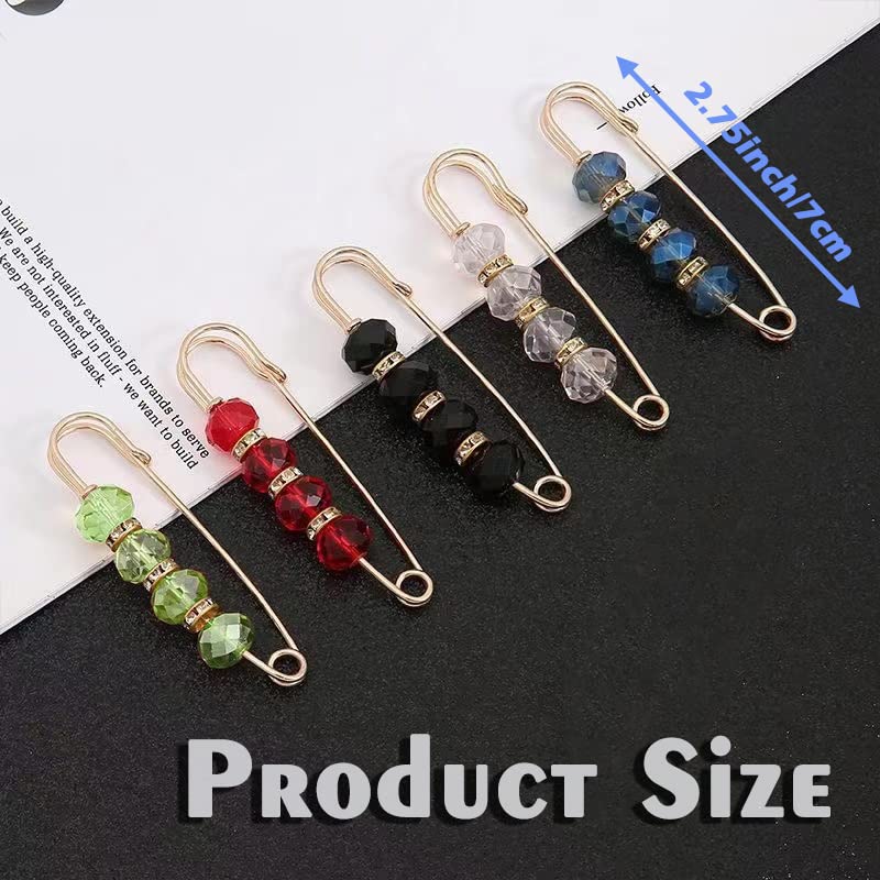 Fashion Pearl Brooch, Sweater Shawl Pearl Pin, Elegant and Fashionable | Enhance your Temperament, Suitable for a Variety of Occasions to Wear - color: Colorful