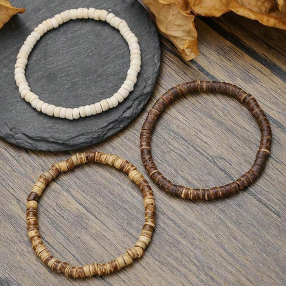 Vintage Stackable Bead Bracelet Set For Men Women Handmade Bohemian Style Multilayer Adjustable Elastic Bead Bracelet Fashion Punk Jewerly Gift - style: Style 7