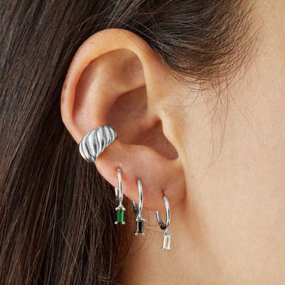 Multicolor Crystal Dangle Studs Earrings Set for Women 925 Silver Hypoallergenic Dangle Earrings Leverback Drop Earring Fashion Cubic Zirconia Leverback Stud Earring Sets Trendy Cubic Zirconia Jewelry Gifts for Women - style: 6-D-S