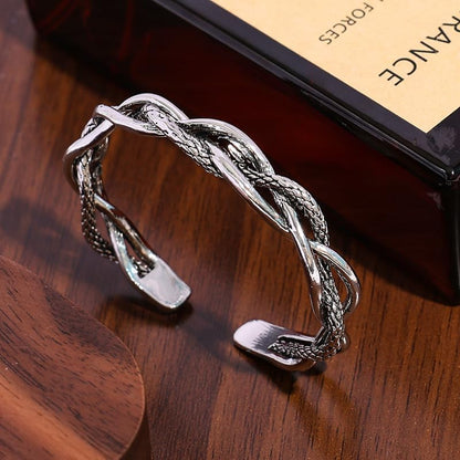 925 Sterling Silver Bangles For Women Handmade Silver Bangles Open Adjustable Bangle Bracelets For Women Silver Open Cuff Bracelets Stackable Wrap Bangles Festival Jewelry Gifts - color: Style 12