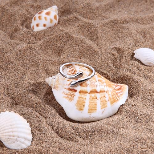 MILACOLATO Toe Rings for Women 925 Sterling Silver Adjustable Toe Ring | Adjustable Open Band Toe Rings, Hypoallergenic Ring for Sensitive Skin, Non Tarnished Waterproof Summer Beach Foot Jewelry - color: Teardrop
