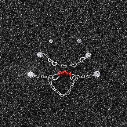 PunkTracker 20G Nose Rings 2mm 2.5mm 3mm CZ Nose Studs | with Chains Surgical Steel Nose Piercing Jewelry Nose Ring Studs - style: Silver, Nose Screw, B