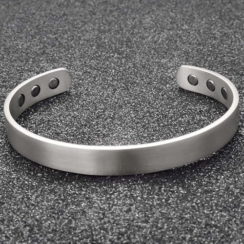 99.9% Pure Copper Cuff Bracelet for Men Exquisite Cuff Bracelets with Tricolor Design and Unique Motifs Easy Adjustable