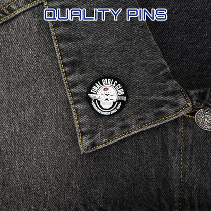 Enamel Pins, Cute Pins for Backpacks, Hat Pins, Novelty Brooch Pins, Backpack Pins, Lapel Pins for Men, Women, Girls, Boys. For Lanyard, Bags, Hats, Caps, Clothing - color: Final Girls Club