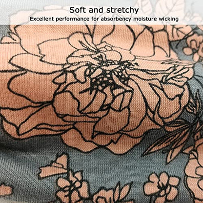 YONUF Boho Headbands For Women Fashion Wide Headband Yoga Workout Head Bands Hair Accessories Band 6 Pack - color: Flower4