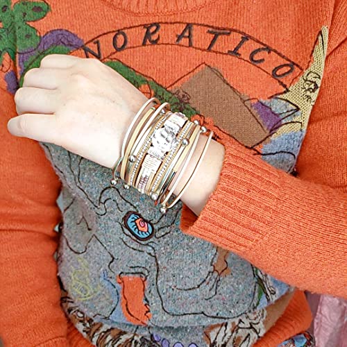 GelConnie Leather Wrap Bracelet Boho Cuff Bracelets Crystal Leather Bracelet Magnetic Multi Strand Bracelets Bohemian Bracelet Leather Wristbands Bangle Jewelry for Women Teen Wife Mother - color: LPB298-beige