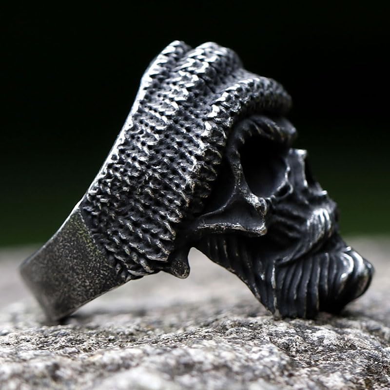 2023 Skull Ring Cool Evil Death Punk Rock Stainless Steel Rings Aly Style Jewelry - style: R937