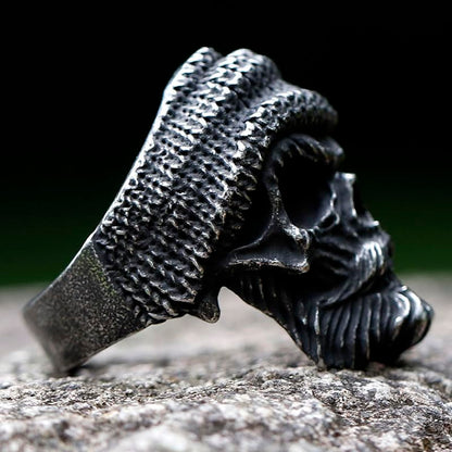 2023 Skull Ring Cool Evil Death Punk Rock Stainless Steel Rings Aly Style Jewelry - style: R937