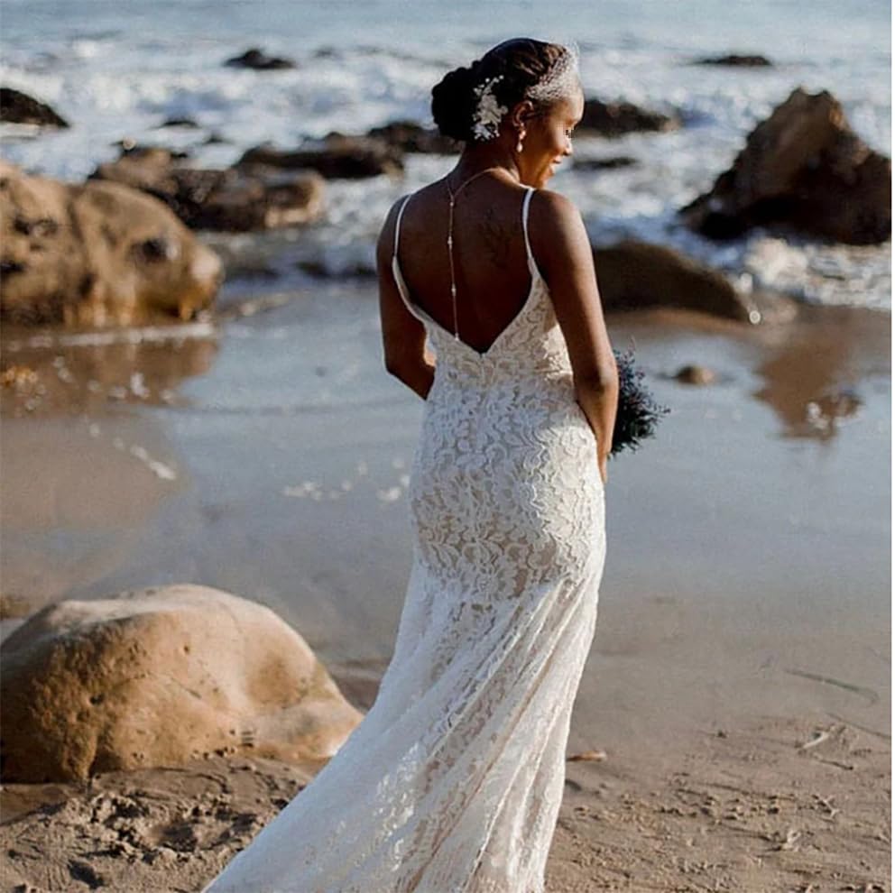 Elegant Pearl Back Chain Silver Crystal Back Drop Necklace Long Pearl Body Chain Wedding Backdrop Necklace Chain Summer Beach Body Jewelry for Women Backless Off-shoulder Dressing