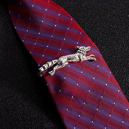 HAWSON 2 inch Tie Clip for Men-Novelty Sport Necktie Bar Clip,Tie Pin,Special Interesting Gift for Men - style: Fox