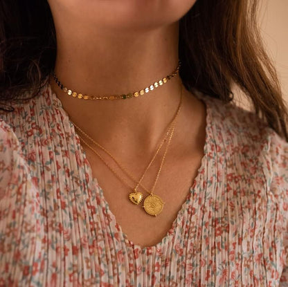 Dainty Heart Necklace for Women, 14k Gold Plated/Rose Gold/Silver Tiny Cute Heart Pendant Necklace Minimalist Choker CZ Necklace Jewelry Gifts for Women - style: Heart D