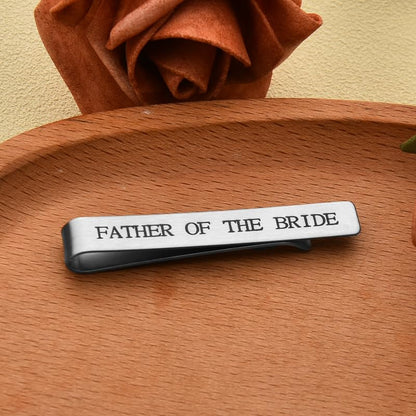 Wedding Gift for Men Wedding Tie Clip for Men - style: father