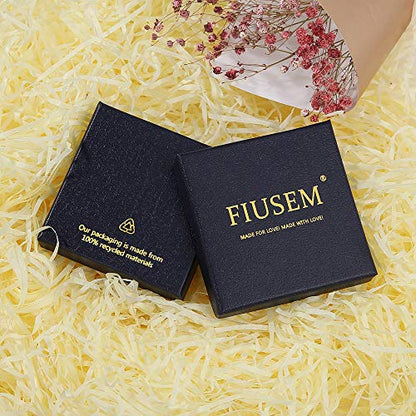Fiusem Gold Plated Layered Necklaces for Women, Dainty 14K Gold Plated Pendant Necklace and Choker Necklaces for Women - style: B-Layered Cross