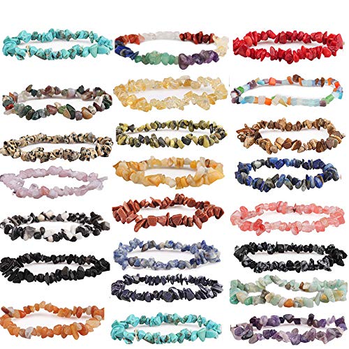 Natural Chip Stone Beads Citrine 5-8mm About 400 Pieces Irregular Gemstones Healing Crystal Loose Rocks Bead Hole Drilled DIY for Bracelet Jewelry Making Crafting (5-8mm, Citrine) - color: Citrine