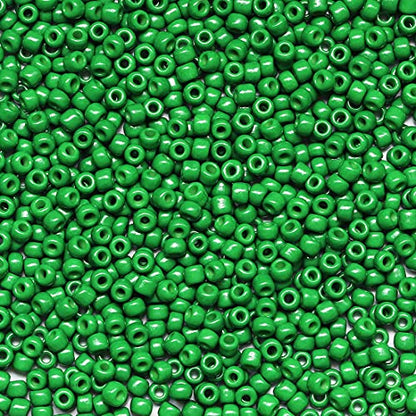 Bala&Fillic Dark Green Color 3mm Seed Beads About 3600pcs/100Grams in Bag, 8/0 Glass Craft Beads for Making Bracelet and Necklace (Dark Green) - color: Dark Green
