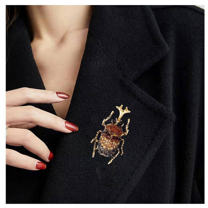 4 PCS smile wood Animal Insect Style Collection Brooches Set Women Brooches Bulk Lapel Pins Jewelry Designed With Rhinestone Elegant Lapel Pins For Everyday wear, Garden parties Wedding Valentine Mother's Day Christmas