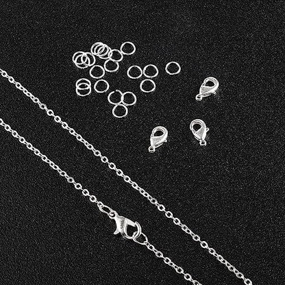 925 Sterling Silver Lobster Claw Clasps with Open Jump Rings Jewelry Making | 23PCS Small Lobster Claw Jump Rings Necklace Chains Connect Link Repair kit Supplies 925 Jewelry Findings Replacement Set - color: 23PcsA